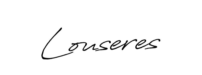 Louseres stylish signature style. Best Handwritten Sign (Antro_Vectra_Bolder) for my name. Handwritten Signature Collection Ideas for my name Louseres. Louseres signature style 7 images and pictures png
