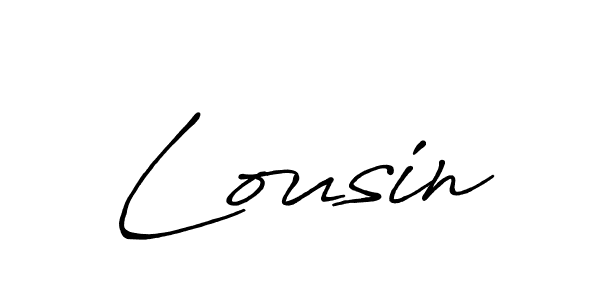 Make a beautiful signature design for name Lousin. Use this online signature maker to create a handwritten signature for free. Lousin signature style 7 images and pictures png