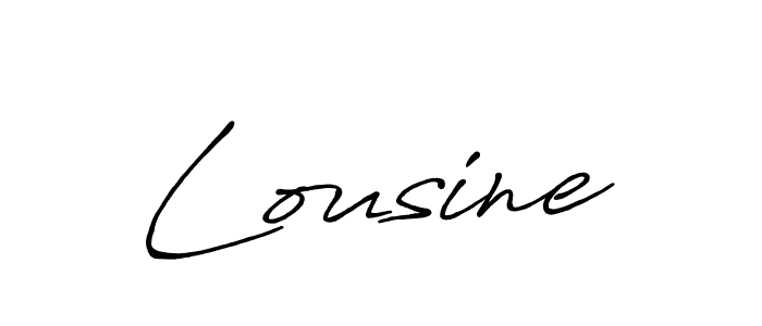 Make a short Lousine signature style. Manage your documents anywhere anytime using Antro_Vectra_Bolder. Create and add eSignatures, submit forms, share and send files easily. Lousine signature style 7 images and pictures png