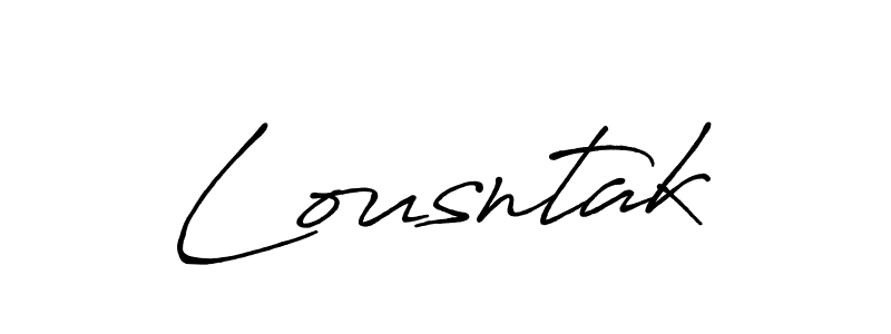 Also we have Lousntak name is the best signature style. Create professional handwritten signature collection using Antro_Vectra_Bolder autograph style. Lousntak signature style 7 images and pictures png