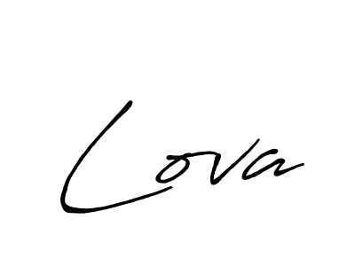 You should practise on your own different ways (Antro_Vectra_Bolder) to write your name (Lova) in signature. don't let someone else do it for you. Lova signature style 7 images and pictures png