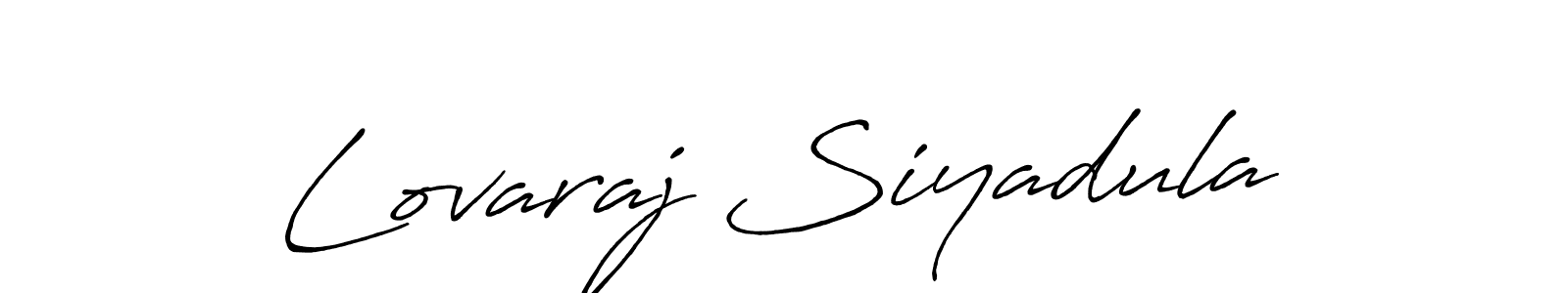 Also we have Lovaraj Siyadula name is the best signature style. Create professional handwritten signature collection using Antro_Vectra_Bolder autograph style. Lovaraj Siyadula signature style 7 images and pictures png