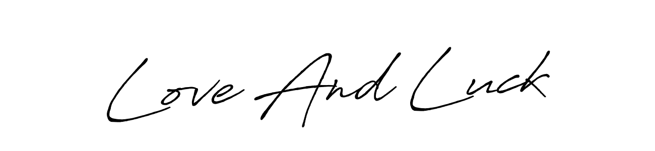 How to Draw Love And Luck signature style? Antro_Vectra_Bolder is a latest design signature styles for name Love And Luck. Love And Luck signature style 7 images and pictures png