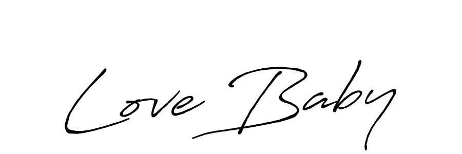 How to make Love Baby signature? Antro_Vectra_Bolder is a professional autograph style. Create handwritten signature for Love Baby name. Love Baby signature style 7 images and pictures png