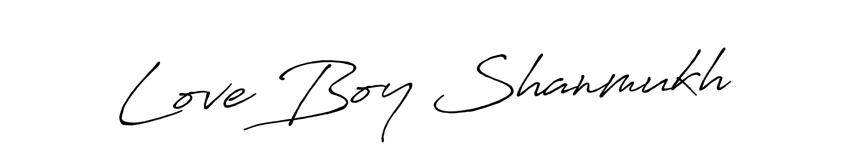 It looks lik you need a new signature style for name Love Boy Shanmukh. Design unique handwritten (Antro_Vectra_Bolder) signature with our free signature maker in just a few clicks. Love Boy Shanmukh signature style 7 images and pictures png