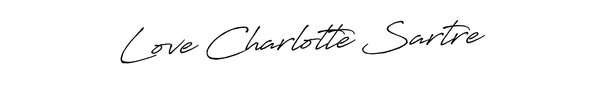 Use a signature maker to create a handwritten signature online. With this signature software, you can design (Antro_Vectra_Bolder) your own signature for name Love Charlotte Sartre. Love Charlotte Sartre signature style 7 images and pictures png