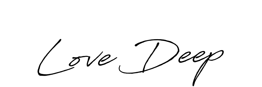 Antro_Vectra_Bolder is a professional signature style that is perfect for those who want to add a touch of class to their signature. It is also a great choice for those who want to make their signature more unique. Get Love Deep name to fancy signature for free. Love Deep signature style 7 images and pictures png