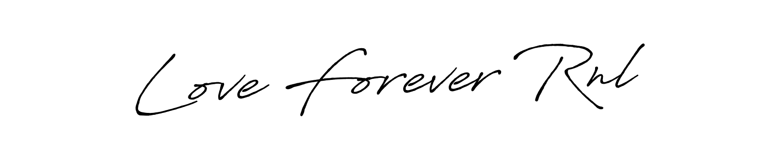 Make a beautiful signature design for name Love Forever Rnl. With this signature (Antro_Vectra_Bolder) style, you can create a handwritten signature for free. Love Forever Rnl signature style 7 images and pictures png