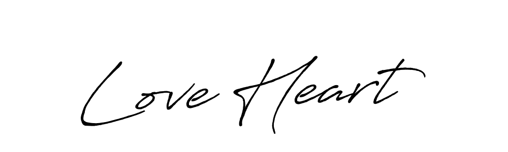 It looks lik you need a new signature style for name Love Heart. Design unique handwritten (Antro_Vectra_Bolder) signature with our free signature maker in just a few clicks. Love Heart signature style 7 images and pictures png