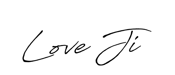 Antro_Vectra_Bolder is a professional signature style that is perfect for those who want to add a touch of class to their signature. It is also a great choice for those who want to make their signature more unique. Get Love Ji name to fancy signature for free. Love Ji signature style 7 images and pictures png