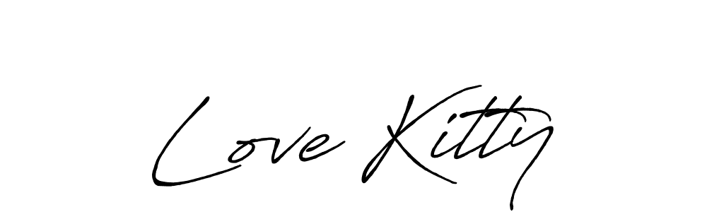 Similarly Antro_Vectra_Bolder is the best handwritten signature design. Signature creator online .You can use it as an online autograph creator for name Love Kitty. Love Kitty signature style 7 images and pictures png