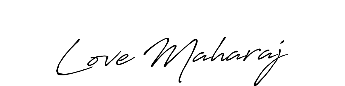 Create a beautiful signature design for name Love Maharaj. With this signature (Antro_Vectra_Bolder) fonts, you can make a handwritten signature for free. Love Maharaj signature style 7 images and pictures png