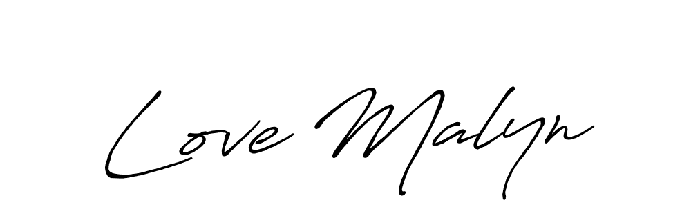 Make a short Love Malyn signature style. Manage your documents anywhere anytime using Antro_Vectra_Bolder. Create and add eSignatures, submit forms, share and send files easily. Love Malyn signature style 7 images and pictures png