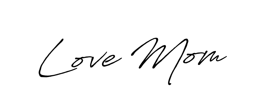 if you are searching for the best signature style for your name Love Mom . so please give up your signature search. here we have designed multiple signature styles  using Antro_Vectra_Bolder. Love Mom  signature style 7 images and pictures png