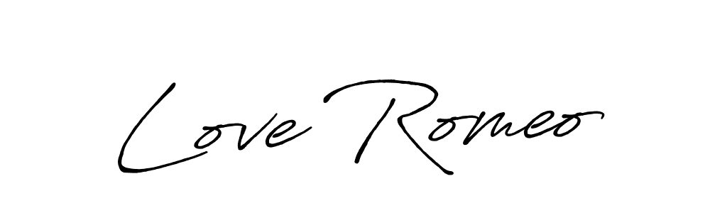 Once you've used our free online signature maker to create your best signature Antro_Vectra_Bolder style, it's time to enjoy all of the benefits that Love Romeo name signing documents. Love Romeo signature style 7 images and pictures png
