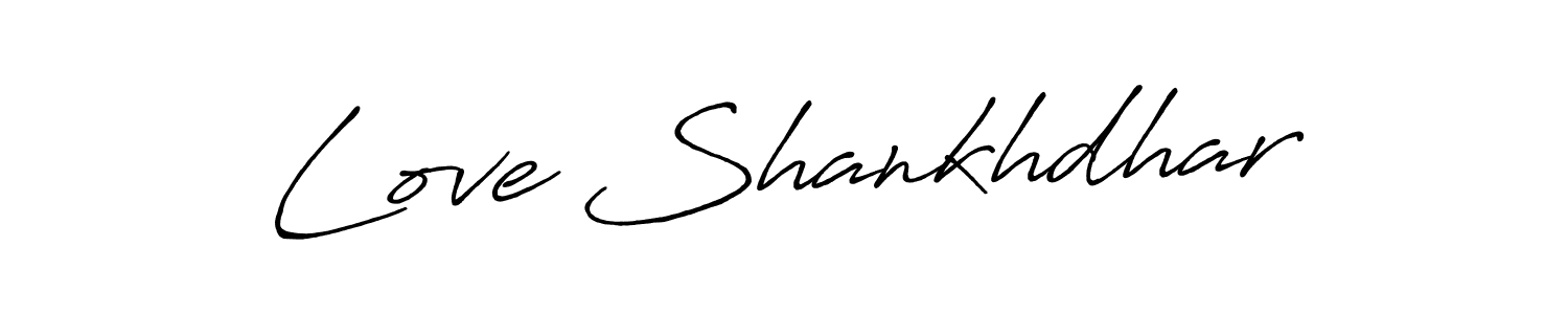 The best way (Antro_Vectra_Bolder) to make a short signature is to pick only two or three words in your name. The name Love Shankhdhar include a total of six letters. For converting this name. Love Shankhdhar signature style 7 images and pictures png
