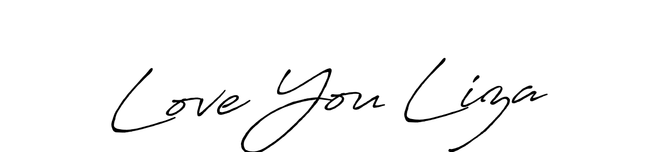 It looks lik you need a new signature style for name Love You Liza. Design unique handwritten (Antro_Vectra_Bolder) signature with our free signature maker in just a few clicks. Love You Liza signature style 7 images and pictures png