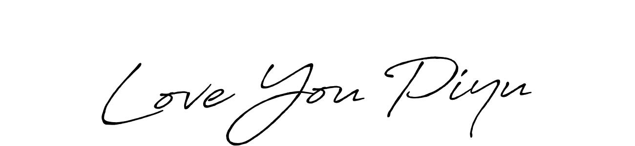 The best way (Antro_Vectra_Bolder) to make a short signature is to pick only two or three words in your name. The name Love You Piyu include a total of six letters. For converting this name. Love You Piyu signature style 7 images and pictures png