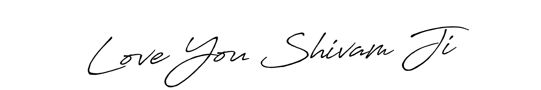 Similarly Antro_Vectra_Bolder is the best handwritten signature design. Signature creator online .You can use it as an online autograph creator for name Love You Shivam Ji. Love You Shivam Ji signature style 7 images and pictures png