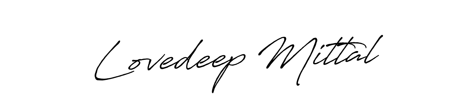 Design your own signature with our free online signature maker. With this signature software, you can create a handwritten (Antro_Vectra_Bolder) signature for name Lovedeep Mittal. Lovedeep Mittal signature style 7 images and pictures png