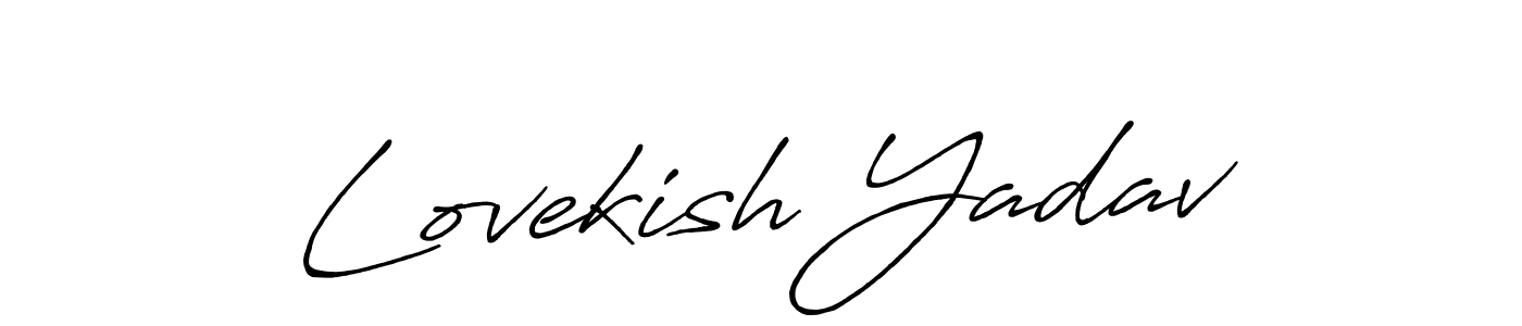Once you've used our free online signature maker to create your best signature Antro_Vectra_Bolder style, it's time to enjoy all of the benefits that Lovekish Yadav name signing documents. Lovekish Yadav signature style 7 images and pictures png