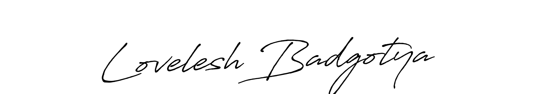 Make a short Lovelesh Badgotya signature style. Manage your documents anywhere anytime using Antro_Vectra_Bolder. Create and add eSignatures, submit forms, share and send files easily. Lovelesh Badgotya signature style 7 images and pictures png