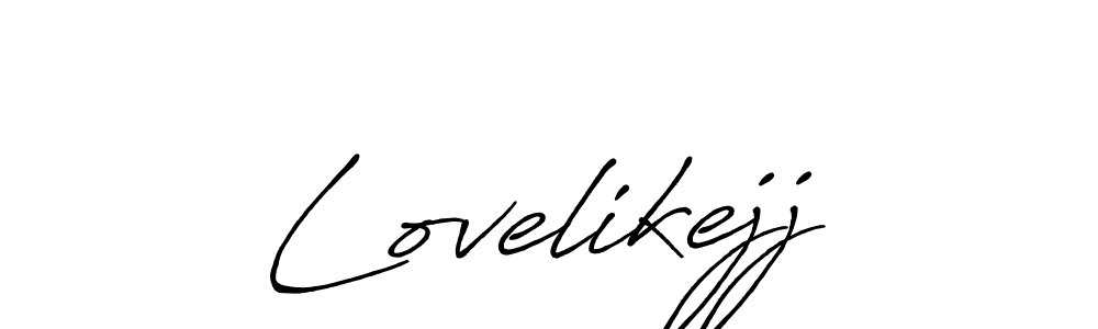 Also we have Lovelikejj name is the best signature style. Create professional handwritten signature collection using Antro_Vectra_Bolder autograph style. Lovelikejj signature style 7 images and pictures png