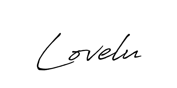 How to make Lovelu signature? Antro_Vectra_Bolder is a professional autograph style. Create handwritten signature for Lovelu name. Lovelu signature style 7 images and pictures png