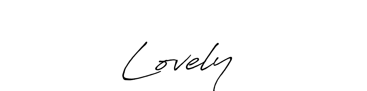 How to make Lovely❤️ signature? Antro_Vectra_Bolder is a professional autograph style. Create handwritten signature for Lovely❤️ name. Lovely❤️ signature style 7 images and pictures png