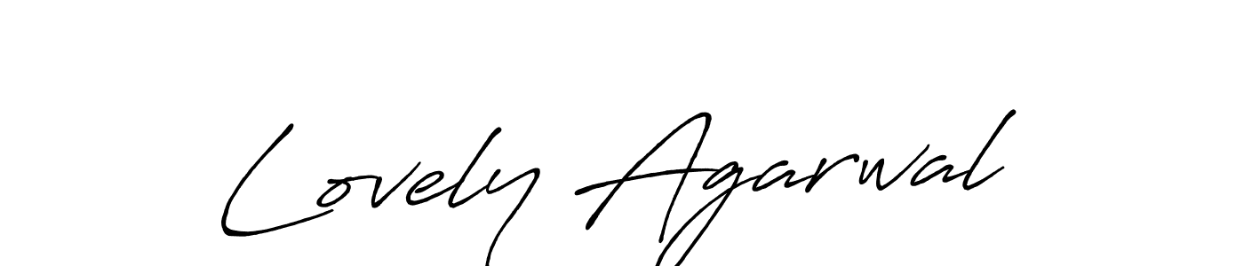 It looks lik you need a new signature style for name Lovely Agarwal. Design unique handwritten (Antro_Vectra_Bolder) signature with our free signature maker in just a few clicks. Lovely Agarwal signature style 7 images and pictures png