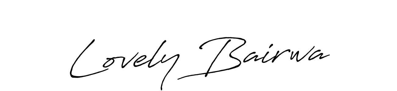 Lovely Bairwa stylish signature style. Best Handwritten Sign (Antro_Vectra_Bolder) for my name. Handwritten Signature Collection Ideas for my name Lovely Bairwa. Lovely Bairwa signature style 7 images and pictures png