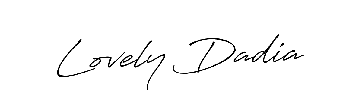 Here are the top 10 professional signature styles for the name Lovely Dadia. These are the best autograph styles you can use for your name. Lovely Dadia signature style 7 images and pictures png
