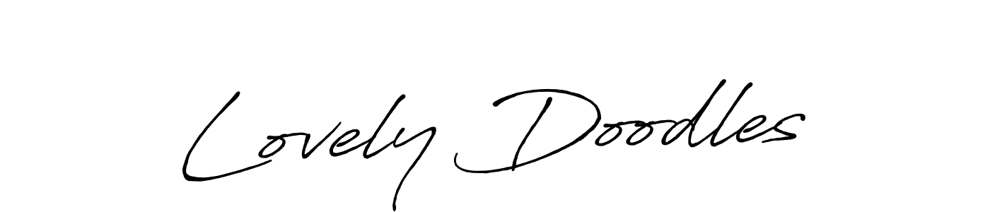 Make a beautiful signature design for name Lovely Doodles. With this signature (Antro_Vectra_Bolder) style, you can create a handwritten signature for free. Lovely Doodles signature style 7 images and pictures png