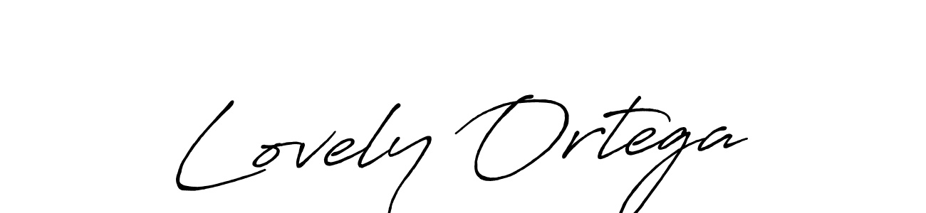 Design your own signature with our free online signature maker. With this signature software, you can create a handwritten (Antro_Vectra_Bolder) signature for name Lovely Ortega. Lovely Ortega signature style 7 images and pictures png