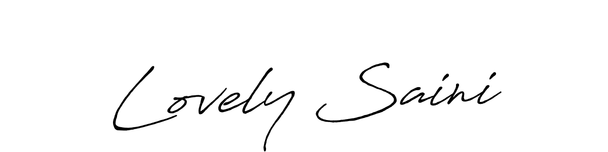 Similarly Antro_Vectra_Bolder is the best handwritten signature design. Signature creator online .You can use it as an online autograph creator for name Lovely Saini. Lovely Saini signature style 7 images and pictures png