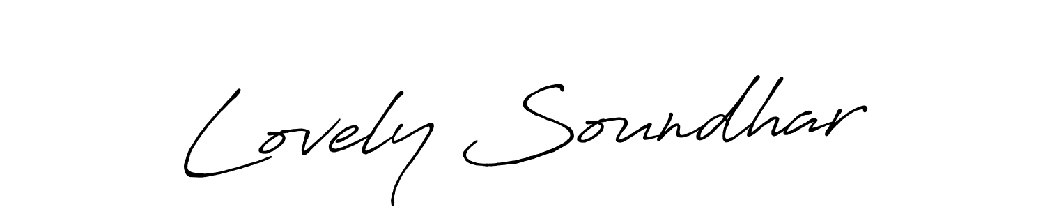 Here are the top 10 professional signature styles for the name Lovely Soundhar. These are the best autograph styles you can use for your name. Lovely Soundhar signature style 7 images and pictures png
