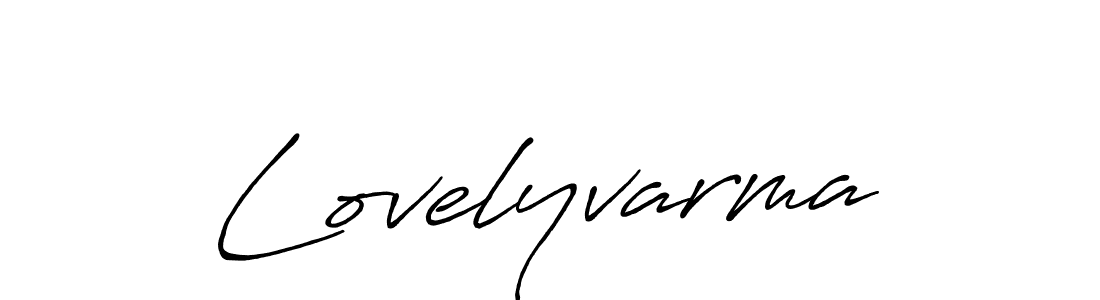Create a beautiful signature design for name Lovelyvarma. With this signature (Antro_Vectra_Bolder) fonts, you can make a handwritten signature for free. Lovelyvarma signature style 7 images and pictures png