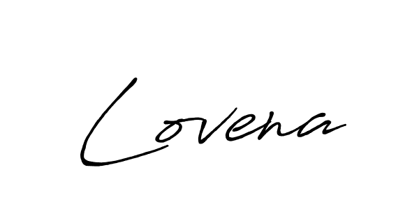 Make a beautiful signature design for name Lovena. With this signature (Antro_Vectra_Bolder) style, you can create a handwritten signature for free. Lovena signature style 7 images and pictures png