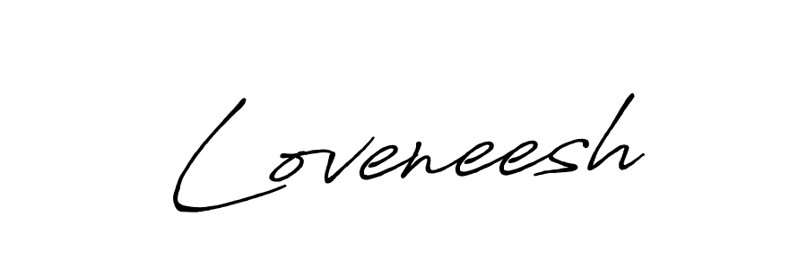 Create a beautiful signature design for name Loveneesh. With this signature (Antro_Vectra_Bolder) fonts, you can make a handwritten signature for free. Loveneesh signature style 7 images and pictures png