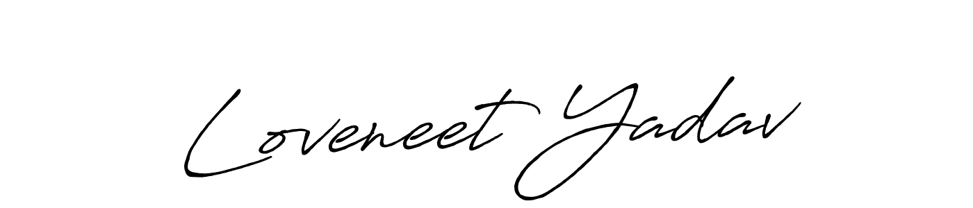 It looks lik you need a new signature style for name Loveneet Yadav. Design unique handwritten (Antro_Vectra_Bolder) signature with our free signature maker in just a few clicks. Loveneet Yadav signature style 7 images and pictures png
