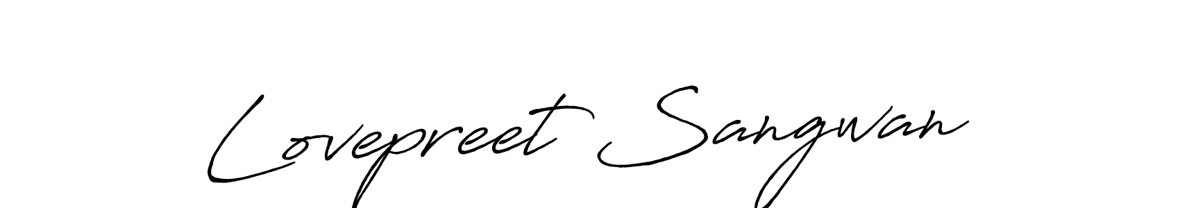It looks lik you need a new signature style for name Lovepreet Sangwan. Design unique handwritten (Antro_Vectra_Bolder) signature with our free signature maker in just a few clicks. Lovepreet Sangwan signature style 7 images and pictures png