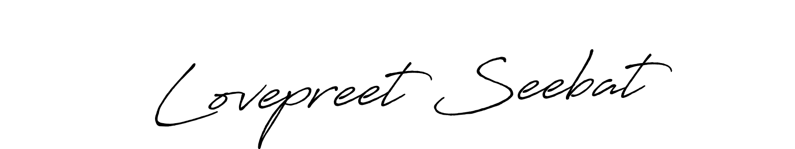 This is the best signature style for the Lovepreet Seebat name. Also you like these signature font (Antro_Vectra_Bolder). Mix name signature. Lovepreet Seebat signature style 7 images and pictures png