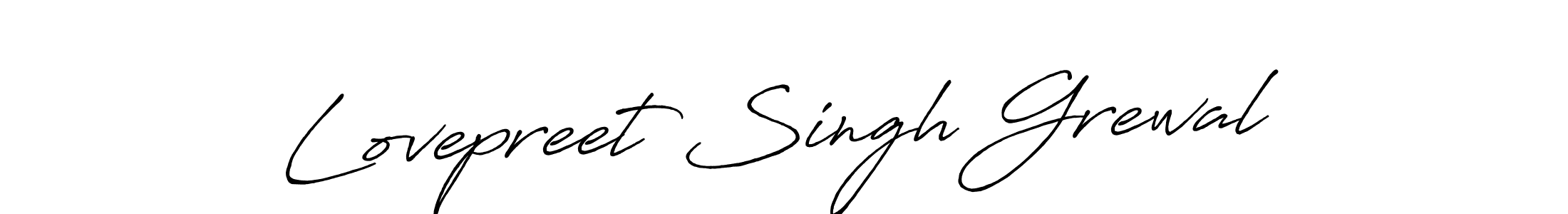 Also we have Lovepreet Singh Grewal name is the best signature style. Create professional handwritten signature collection using Antro_Vectra_Bolder autograph style. Lovepreet Singh Grewal signature style 7 images and pictures png