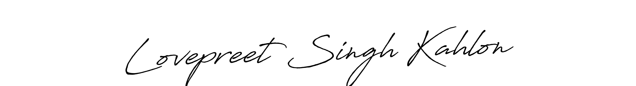 How to make Lovepreet Singh Kahlon signature? Antro_Vectra_Bolder is a professional autograph style. Create handwritten signature for Lovepreet Singh Kahlon name. Lovepreet Singh Kahlon signature style 7 images and pictures png