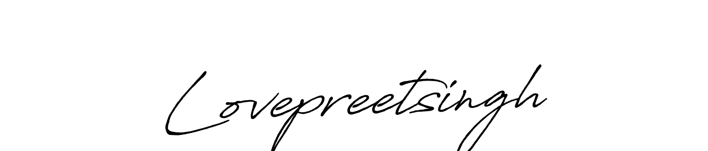 It looks lik you need a new signature style for name Lovepreetsingh. Design unique handwritten (Antro_Vectra_Bolder) signature with our free signature maker in just a few clicks. Lovepreetsingh signature style 7 images and pictures png
