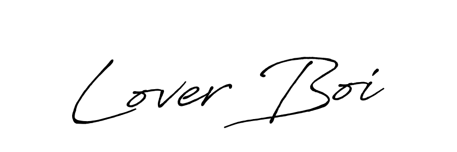 Lover Boi stylish signature style. Best Handwritten Sign (Antro_Vectra_Bolder) for my name. Handwritten Signature Collection Ideas for my name Lover Boi. Lover Boi signature style 7 images and pictures png