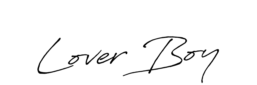 Also You can easily find your signature by using the search form. We will create Lover Boy name handwritten signature images for you free of cost using Antro_Vectra_Bolder sign style. Lover Boy signature style 7 images and pictures png