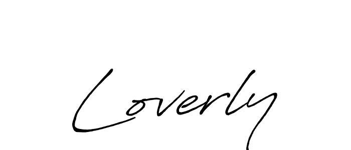 The best way (Antro_Vectra_Bolder) to make a short signature is to pick only two or three words in your name. The name Loverly include a total of six letters. For converting this name. Loverly signature style 7 images and pictures png