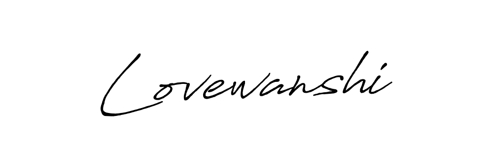 How to make Lovewanshi name signature. Use Antro_Vectra_Bolder style for creating short signs online. This is the latest handwritten sign. Lovewanshi signature style 7 images and pictures png