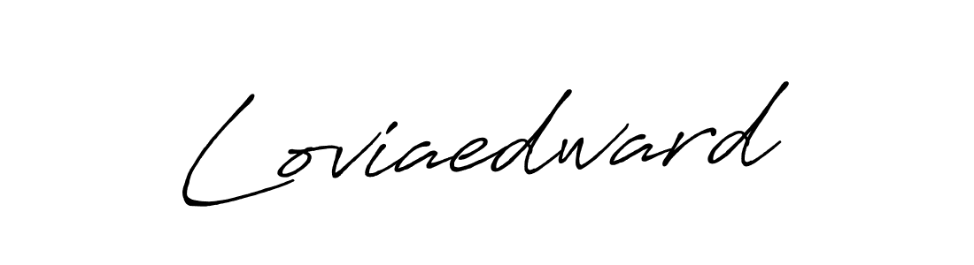 Design your own signature with our free online signature maker. With this signature software, you can create a handwritten (Antro_Vectra_Bolder) signature for name Loviaedward. Loviaedward signature style 7 images and pictures png